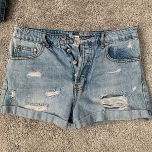 High waisted shorts